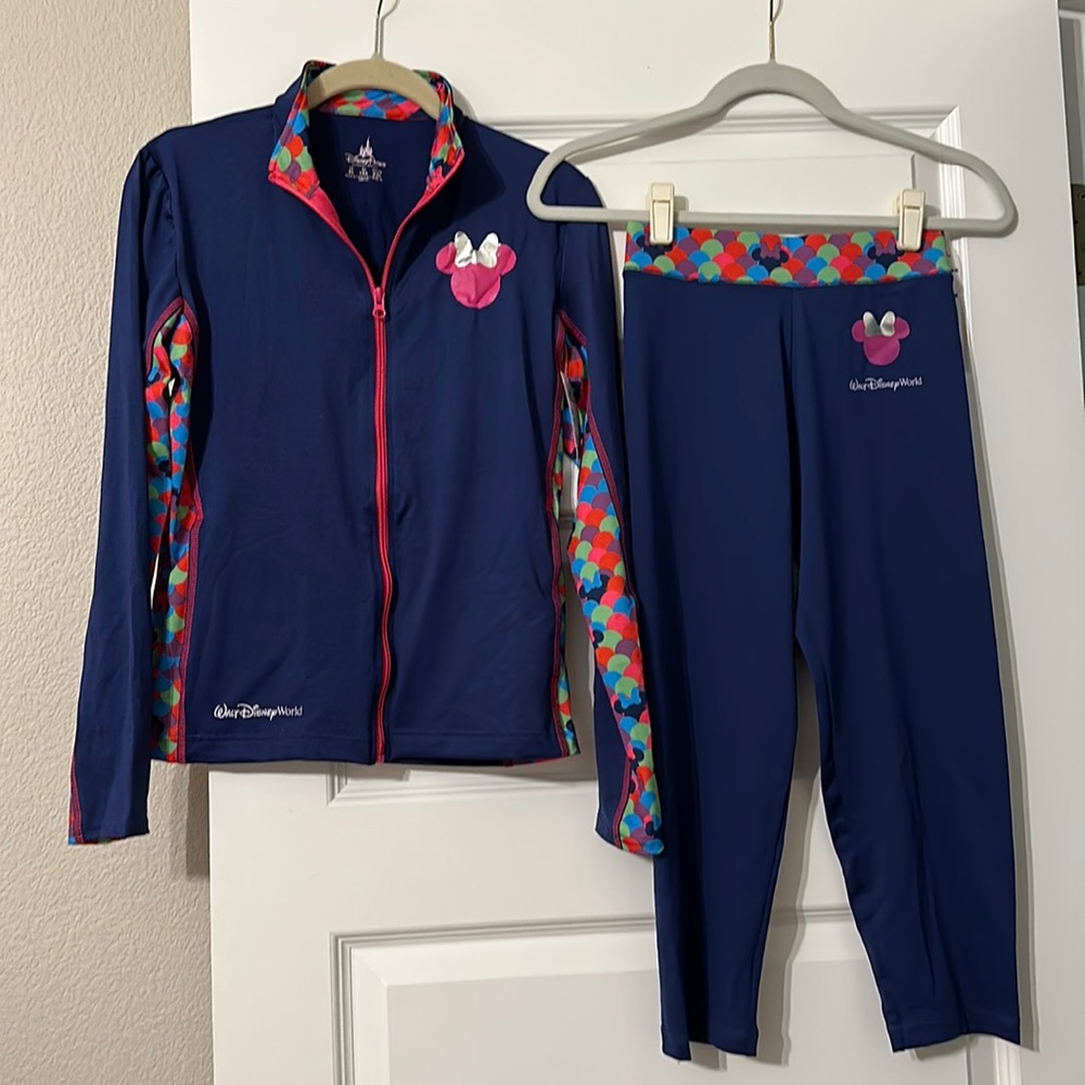Disney girls zipper jacket and pant